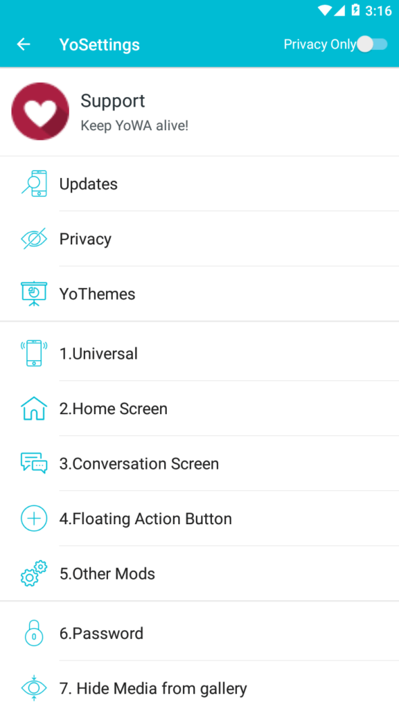 fouad whatsapp mod settings