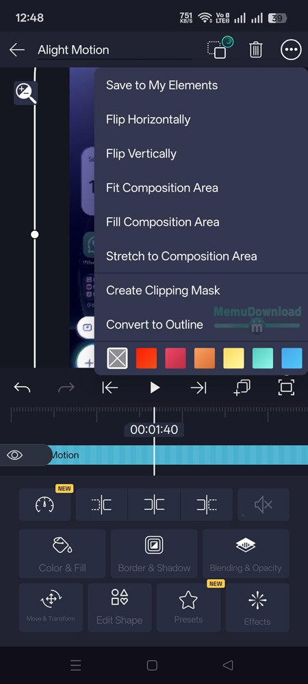 Alight Motion MOD Screenshot