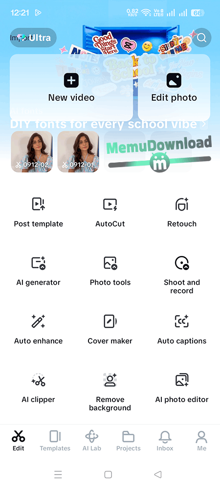 capcut ultra version settings